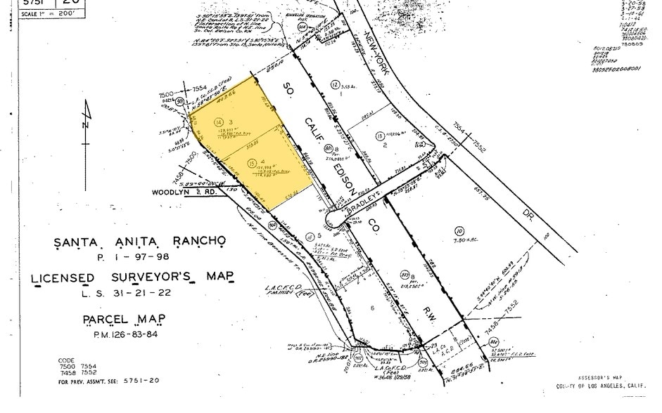 2923-2935 Bradley St, Pasadena, CA for lease - Plat Map - Image 2 of 4
