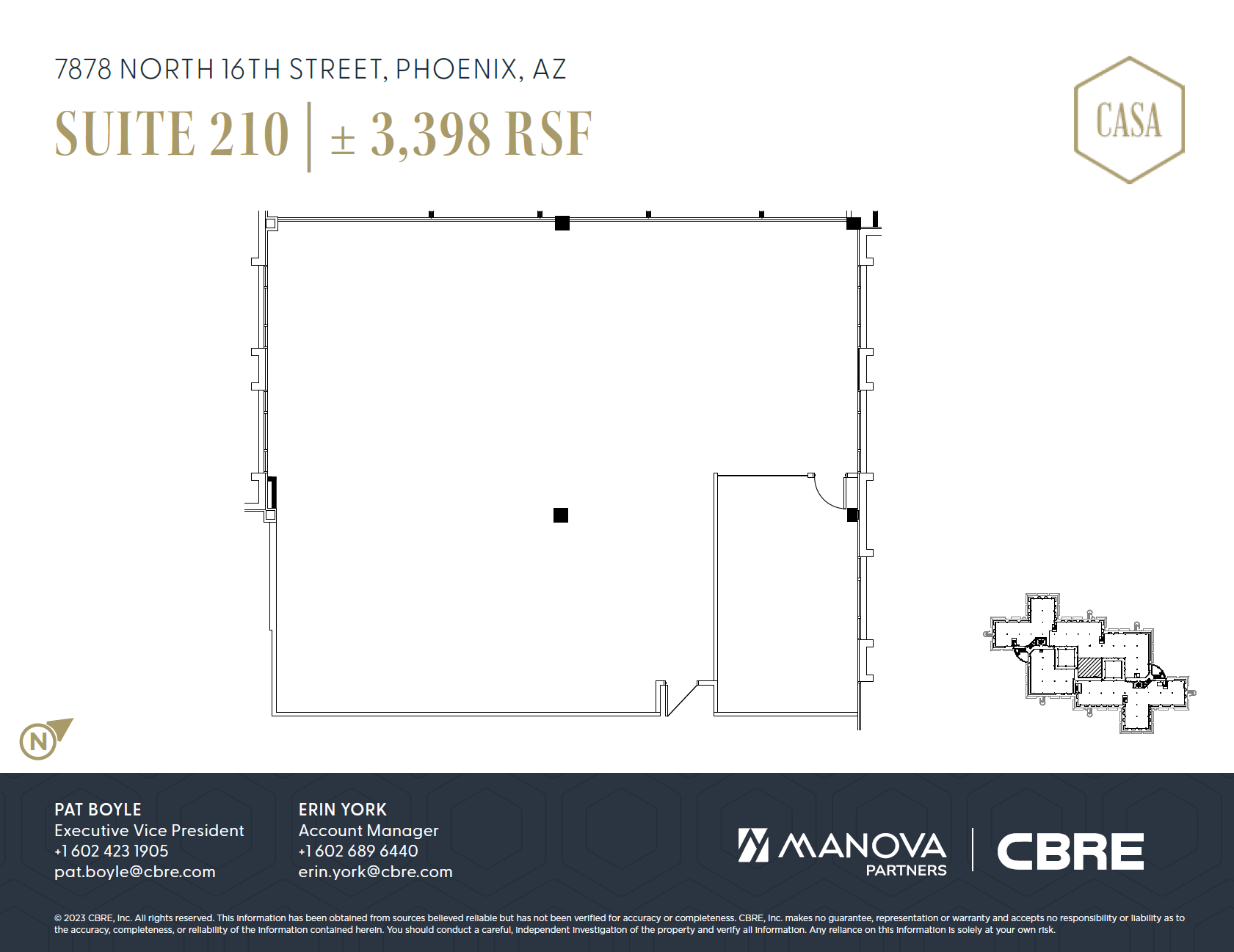 7878 N 16th St, Phoenix, AZ for lease Floor Plan- Image 1 of 1