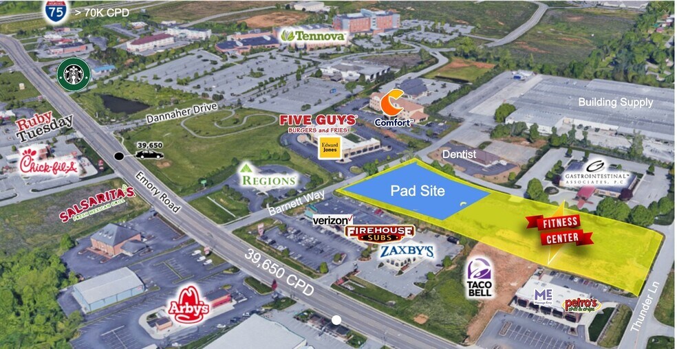 7558-7574 Barnett Way, Powell, TN à vendre - Photo du bâtiment - Image 3 de 4