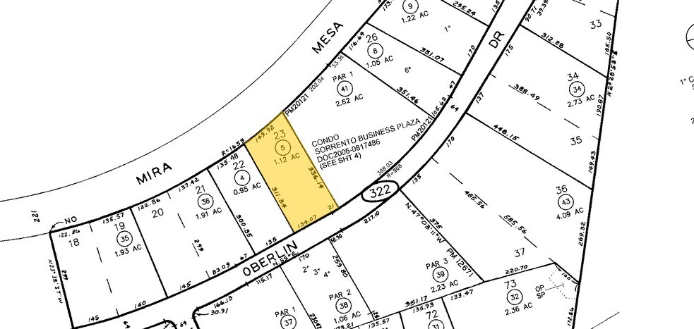 5770 Oberlin Dr, San Diego, CA à louer - Plan cadastral - Image 3 de 28