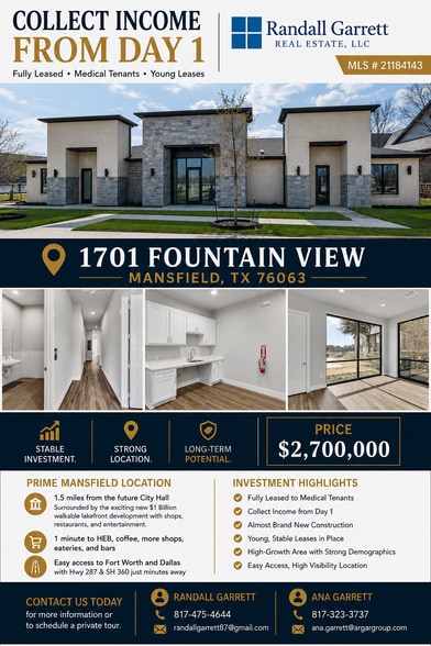 1701 Fountainview Dr, Mansfield, TX for sale - Building Photo - Image 1 of 24