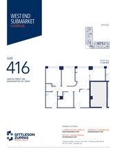 2440 M St NW, Washington, DC à louer Plan d  tage- Image 1 de 1