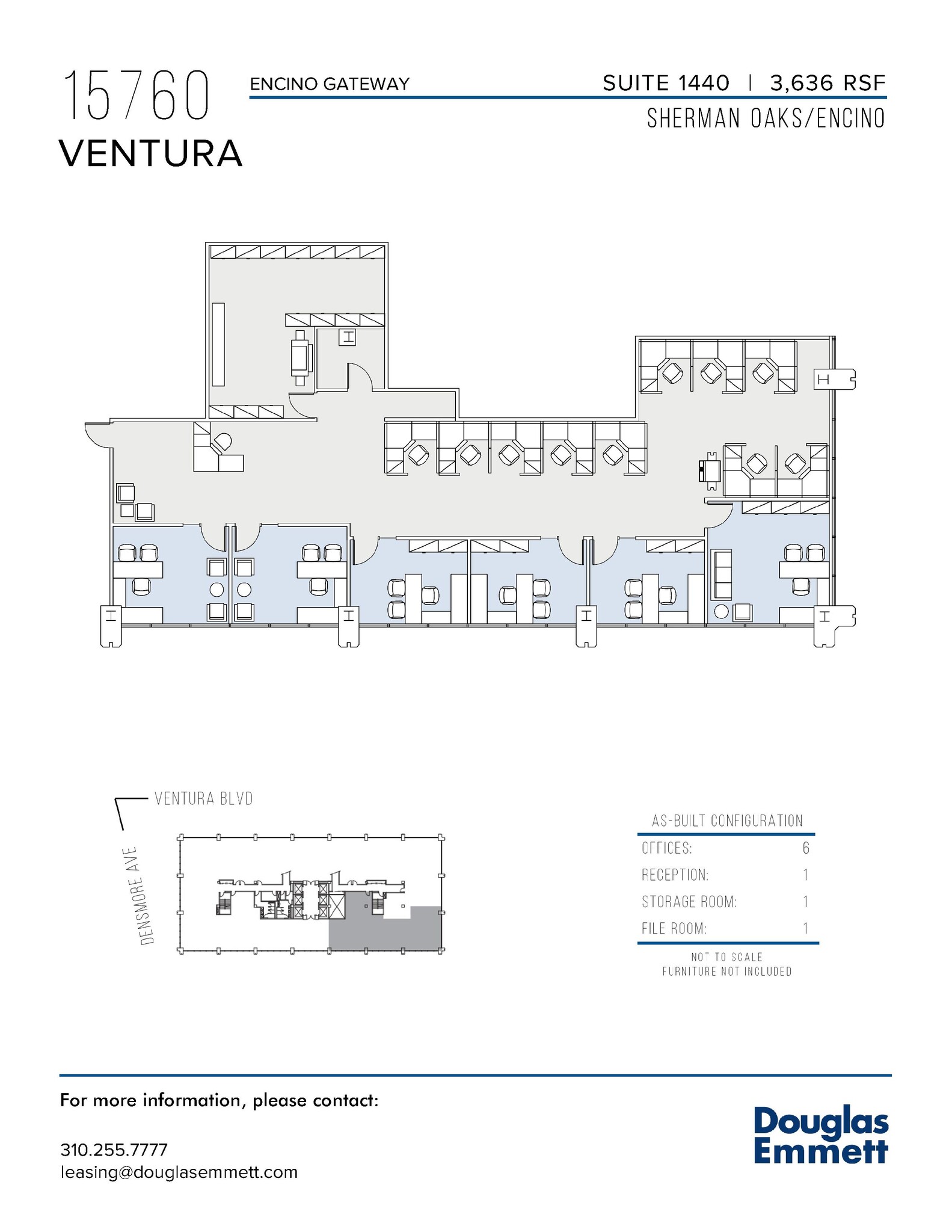 15760 Ventura Blvd, Encino, CA à louer Plan d  tage- Image 1 de 1