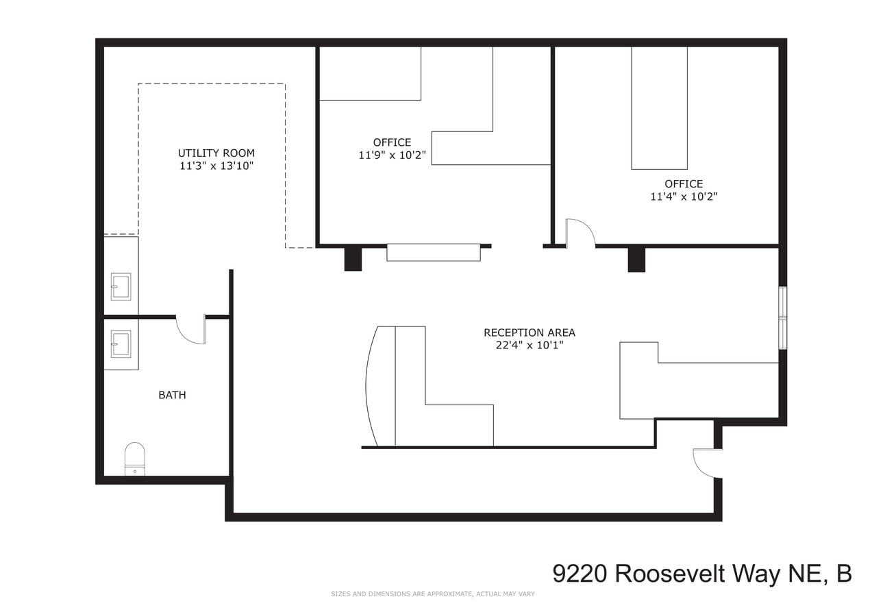 9218-9220 Roosevelt Way, Seattle, WA 98115 - Unit 2 -  - Floor Plan - Image 2 of 4