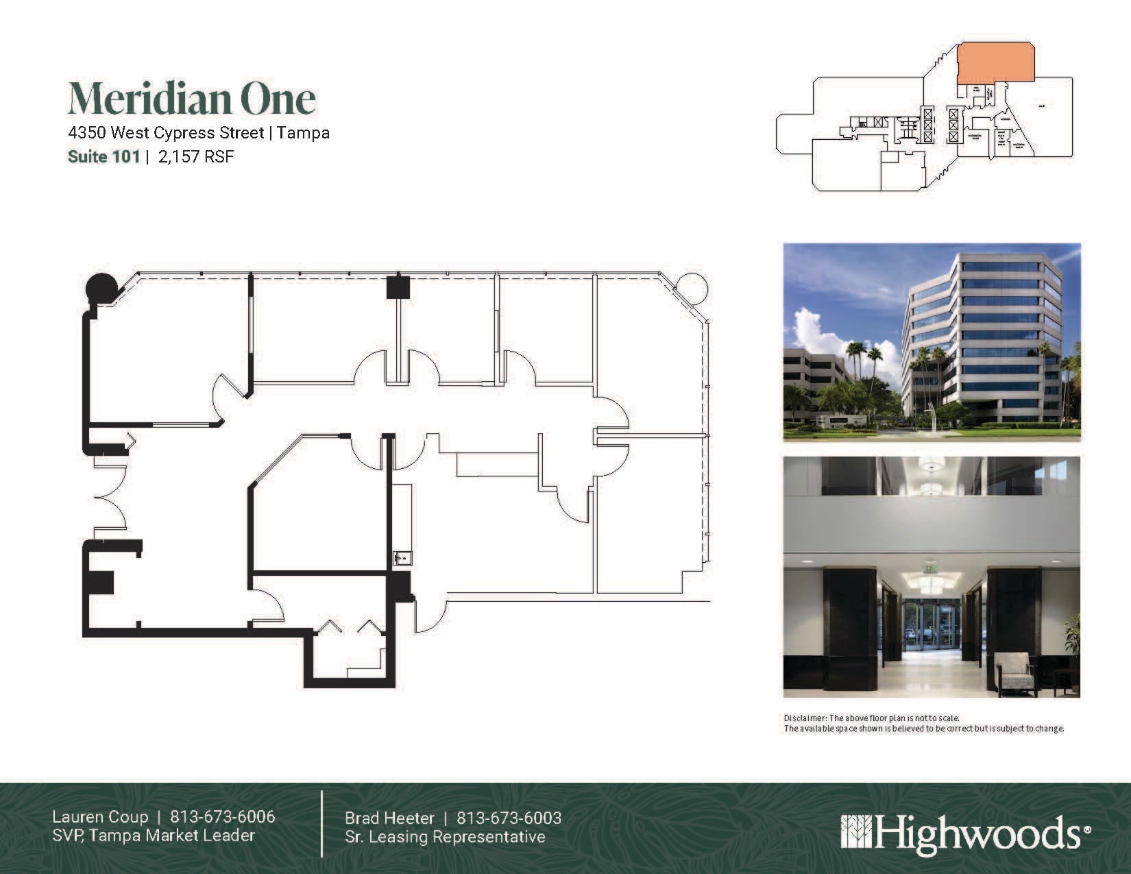 4350 W Cypress St, Tampa, FL à louer Plan d’étage- Image 1 de 1