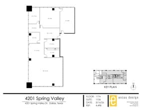 4201 Spring Valley Rd, Dallas, TX à louer Plan d’étage- Image 2 de 2