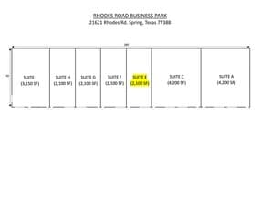21621 Rhodes Rd, Spring, TX for lease Site Plan- Image 1 of 17