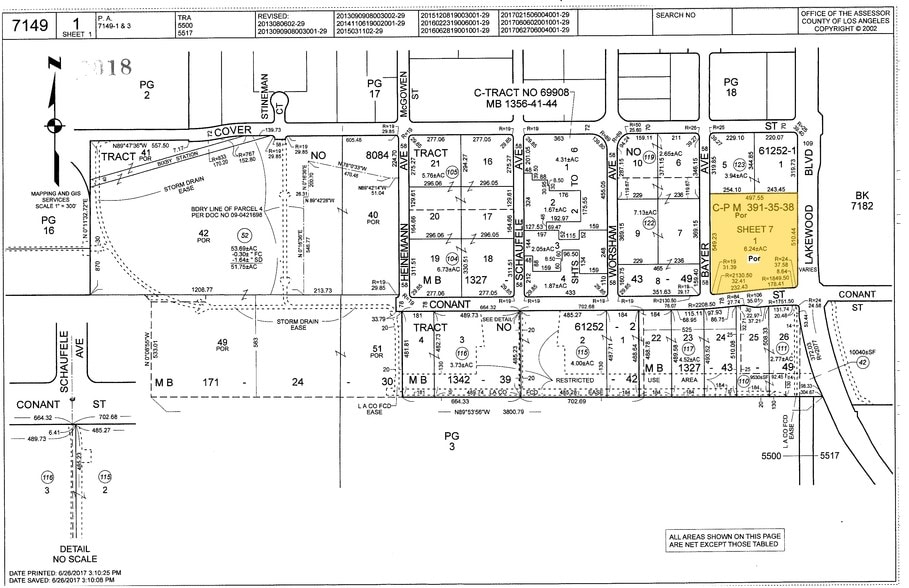 4265 Conant St, Long Beach, CA for sale - Plat Map - Image 2 of 5