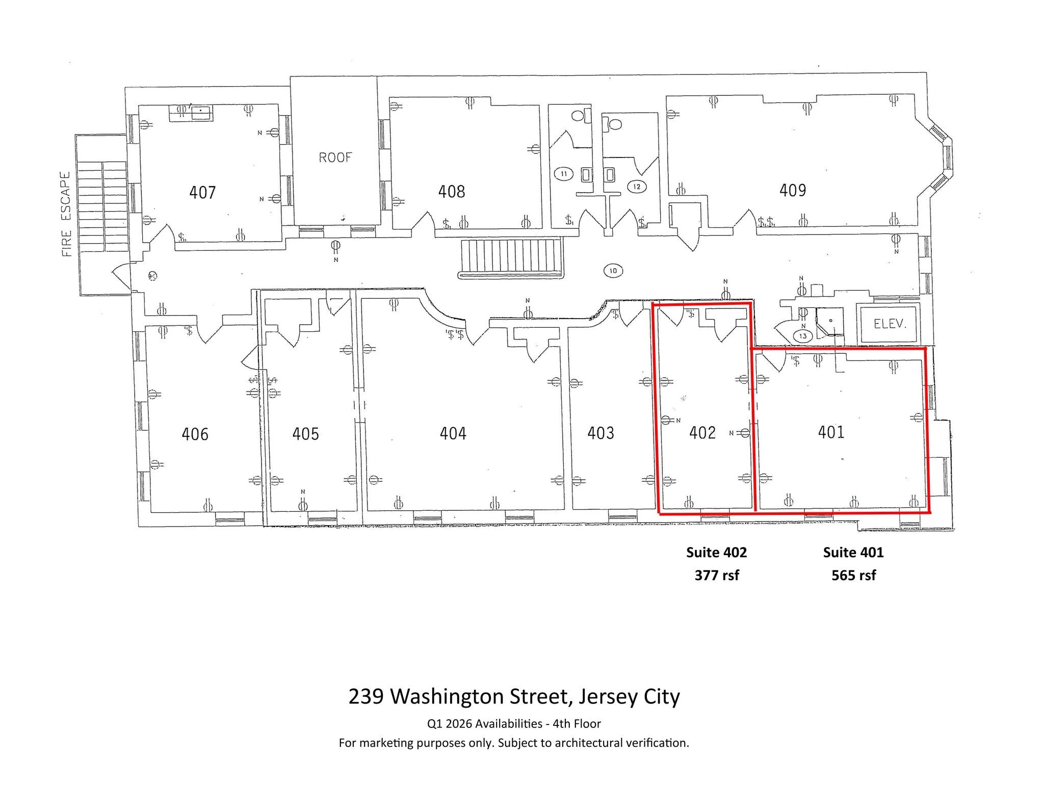 239 Washington St, Jersey City, NJ for lease Site Plan- Image 1 of 1