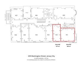 239 Washington St, Jersey City, NJ for lease Site Plan- Image 1 of 1