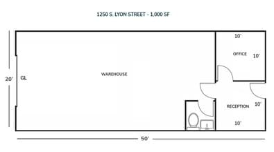 1233-1255 S Wright St, Santa Ana, CA à louer Plan d’étage- Image 1 de 1