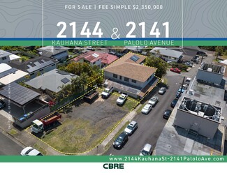 Plus de détails pour 2141-2144 Palolo Ave, Honolulu, HI - Multi-résidentiel à vendre