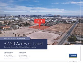 Plus de détails pour S Lindell Road, Las Vegas, NV - Terrain à vendre