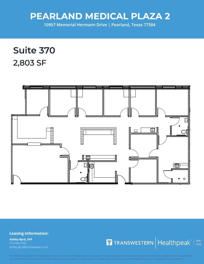 10907 Memorial Hermann Dr, Pearland, TX for lease Floor Plan- Image 1 of 1