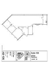 9703 Richmond Ave, Houston, TX à louer Plan de site- Image 1 de 3