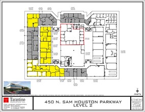 450 N Sam Houston Pky E, Houston, TX à louer Plan d’étage- Image 1 de 1