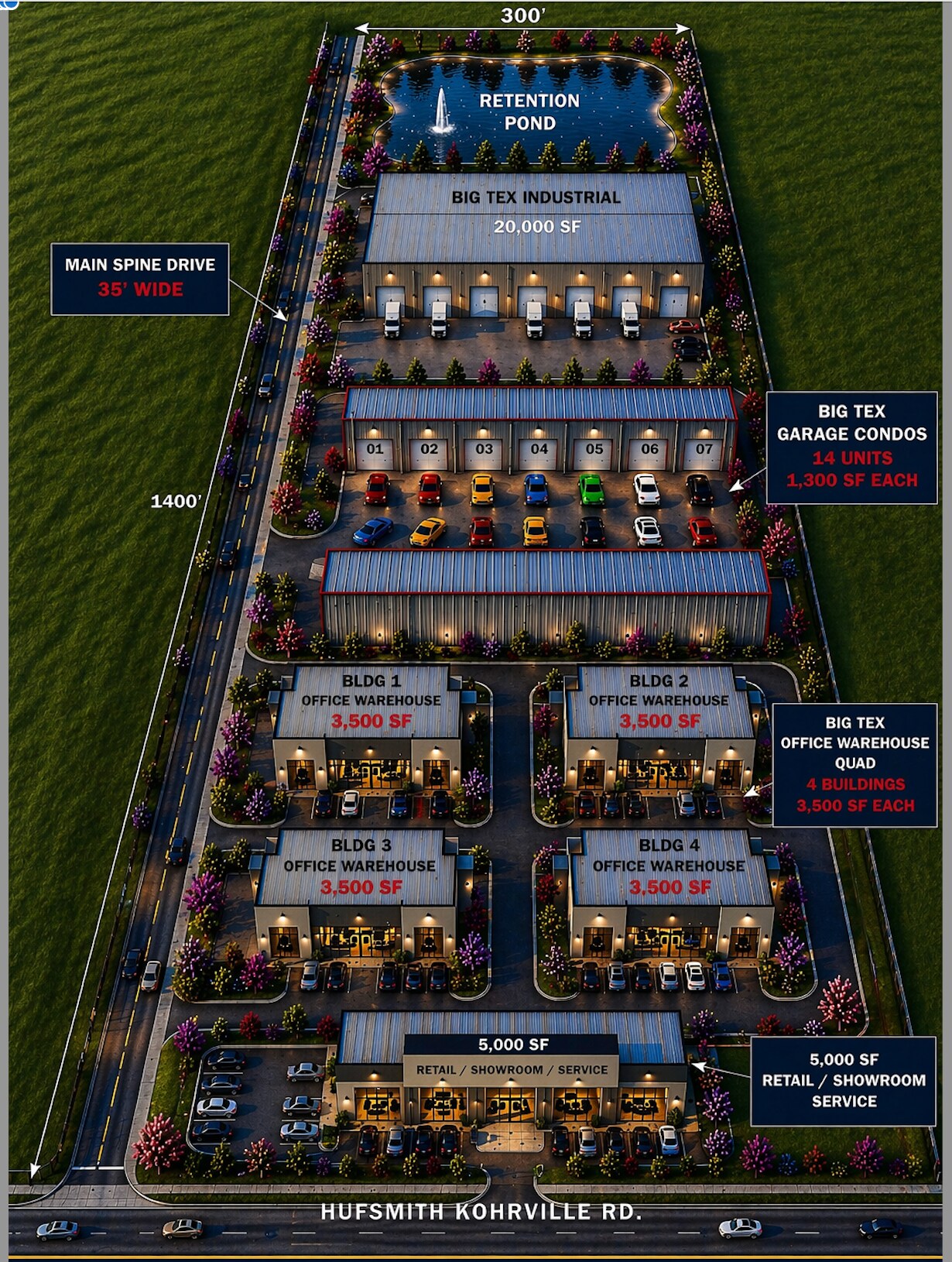 21803 Hufsmith Kohrville Rd, Tomball, TX à louer Plan de site- Image 1 de 4