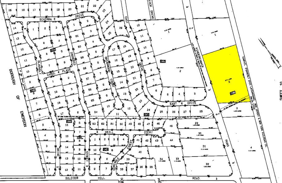 680 Kinderkamack Rd, Oradell, NJ à louer - Plan cadastral - Image 2 de 2