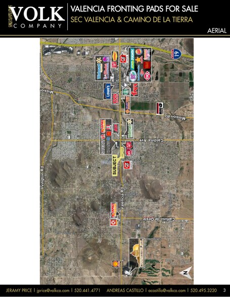 3155 W Valencia, Tucson, AZ à vendre - Aérien - Image 3 de 4