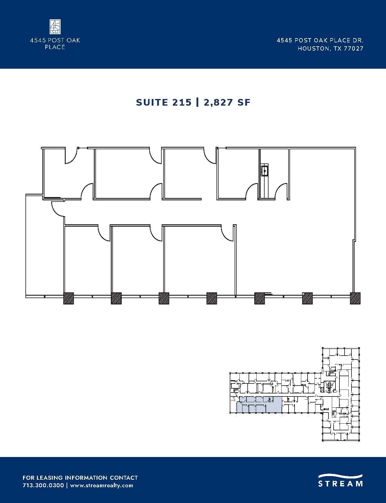 4545 Post Oak Pl, Houston, TX for lease Floor Plan- Image 1 of 1