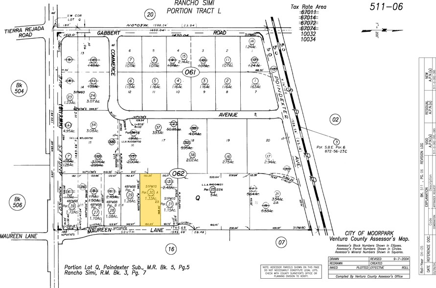 5231 Maureen Ln, Moorpark, CA for sale - Plat Map - Image 1 of 1