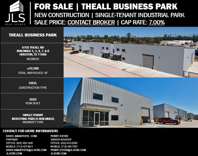 Plus de détails pour Theall Business Park – Industriel à vendre, Houston, TX