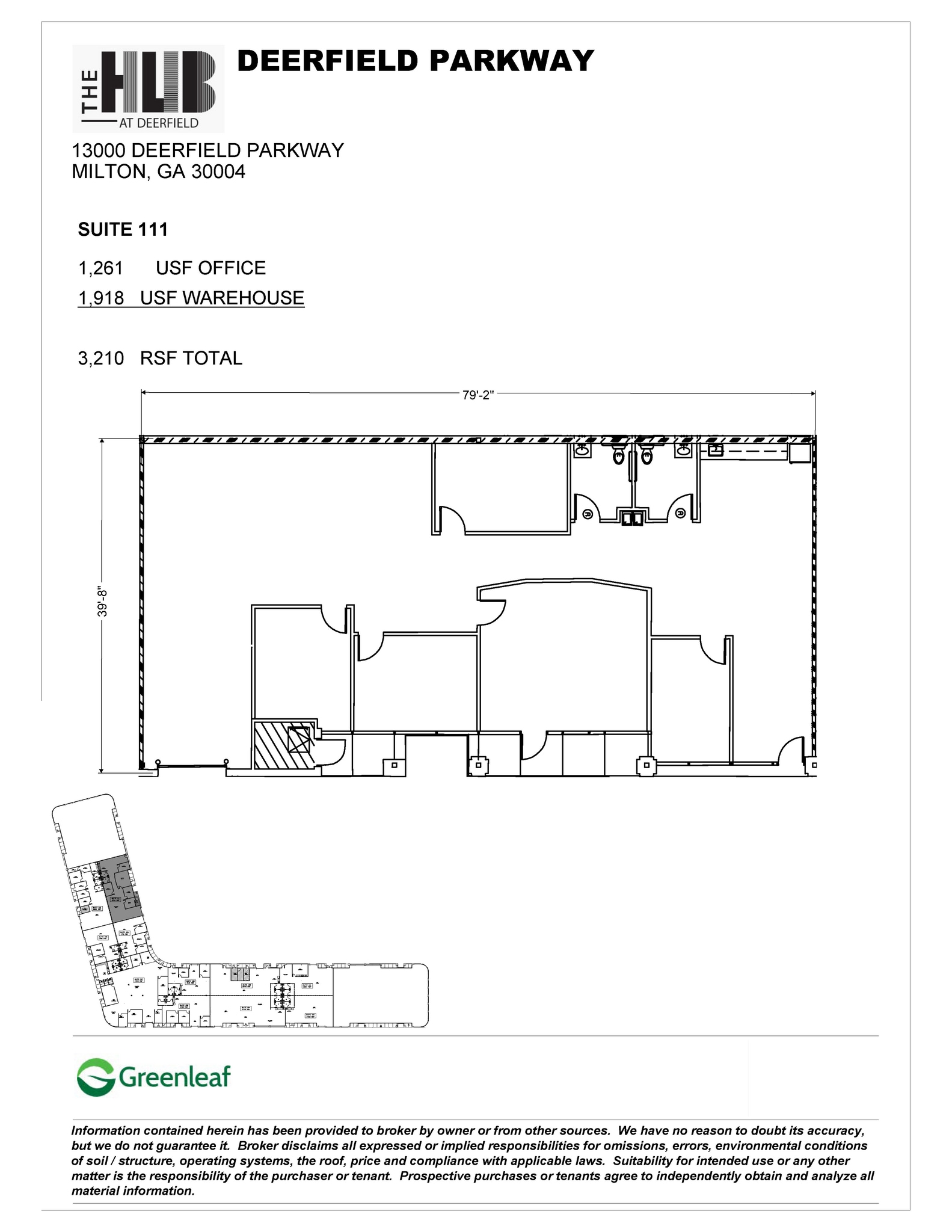 13000 Deerfield Pky, Alpharetta, GA à louer Plan d’étage- Image 1 de 1
