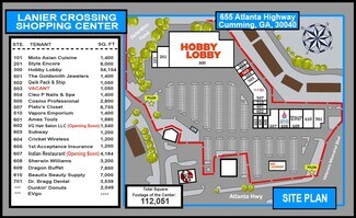 Plus de détails pour 655 Atlanta Hwy, Cumming, GA - Commerce de détail à louer