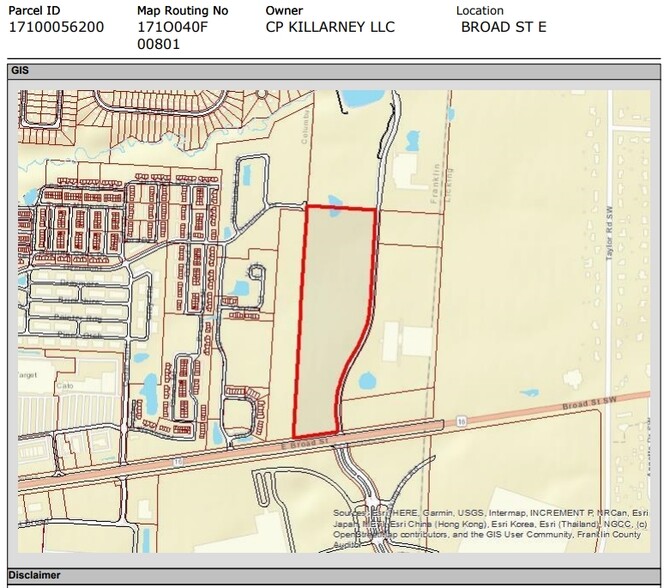 E Broad St, Reynoldsburg, OH à vendre - Plan cadastral - Image 1 de 1