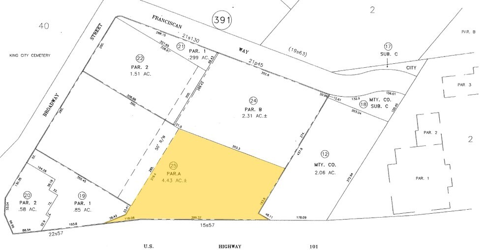 1023 Broadway St, King City, CA à louer - Plan cadastral - Image 2 de 4