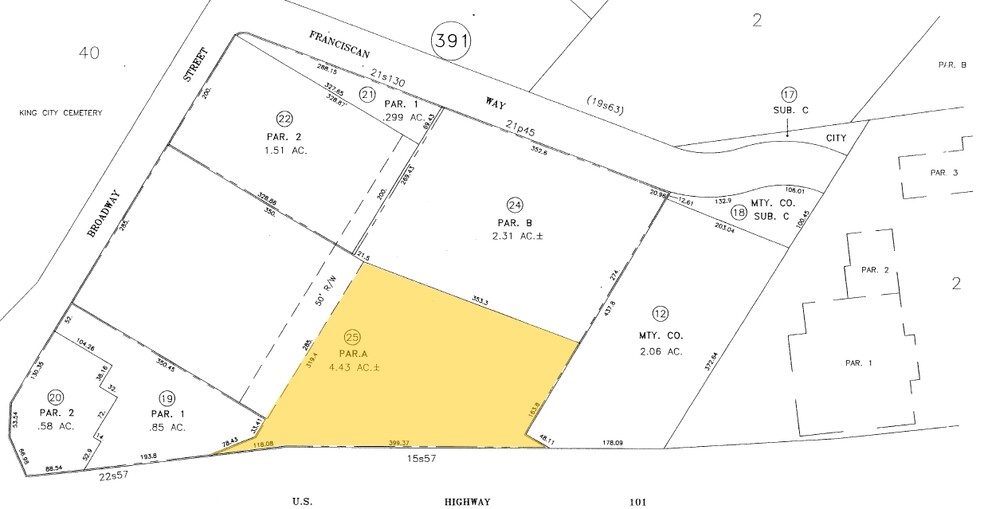 1023 Broadway St, King City, CA à louer - Plan cadastral - Image 3 de 5