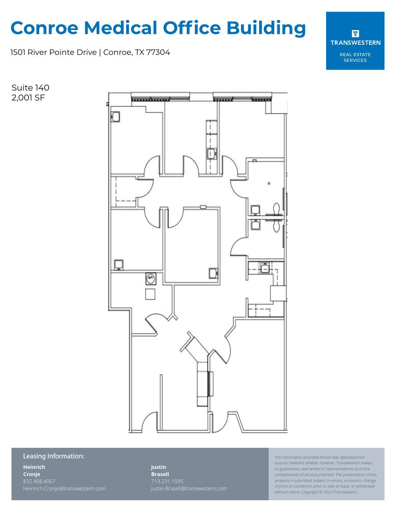 1501 River Pointe Dr, Conroe, TX à louer Plan d’étage- Image 1 de 1