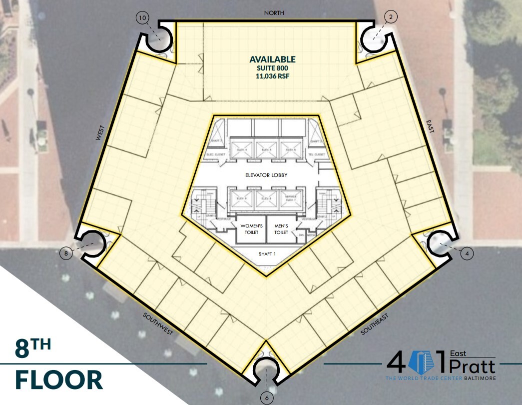 401 E Pratt St, Baltimore, MD for lease Floor Plan- Image 1 of 2