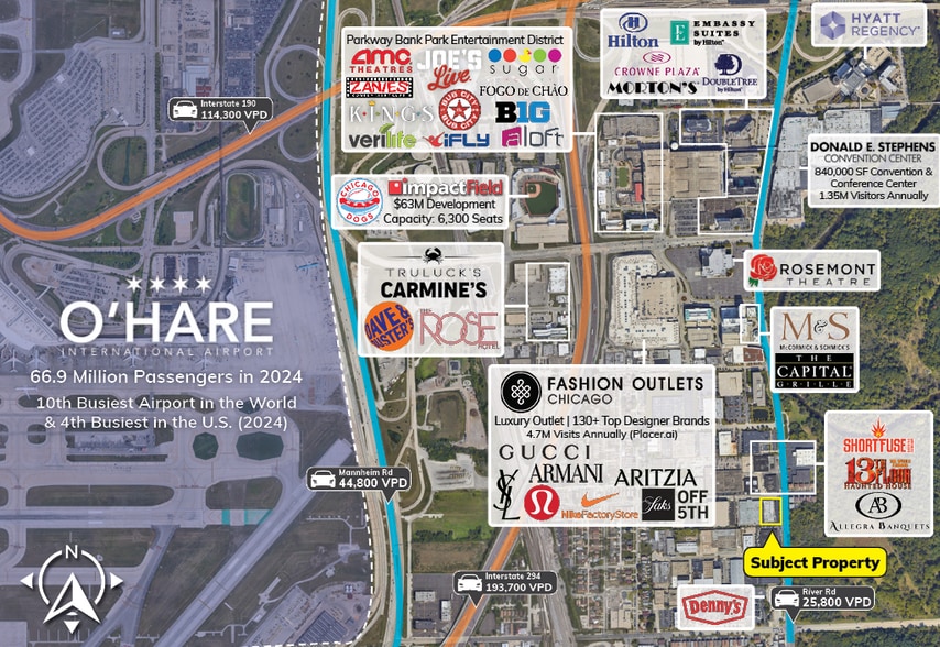 4926-4940 N River Rd, Schiller Park, IL for sale - Aerial - Image 2 of 10