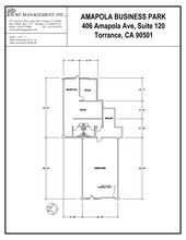 406 Amapola Ave, Torrance, CA à louer Plan de site- Image 2 de 11
