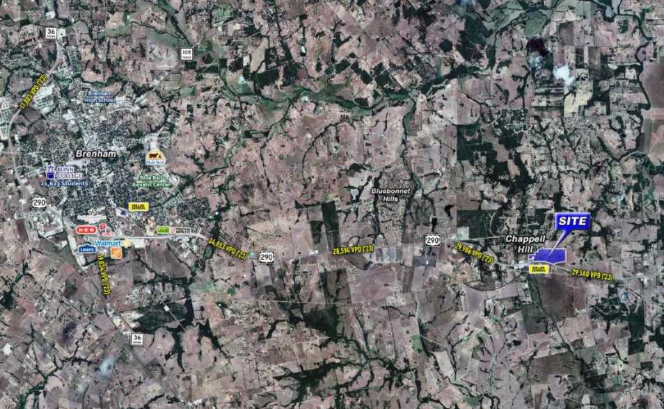 Hwy 290 and FM 1155, Chappell Hill, TX à vendre - Photo du bâtiment - Image 2 de 8