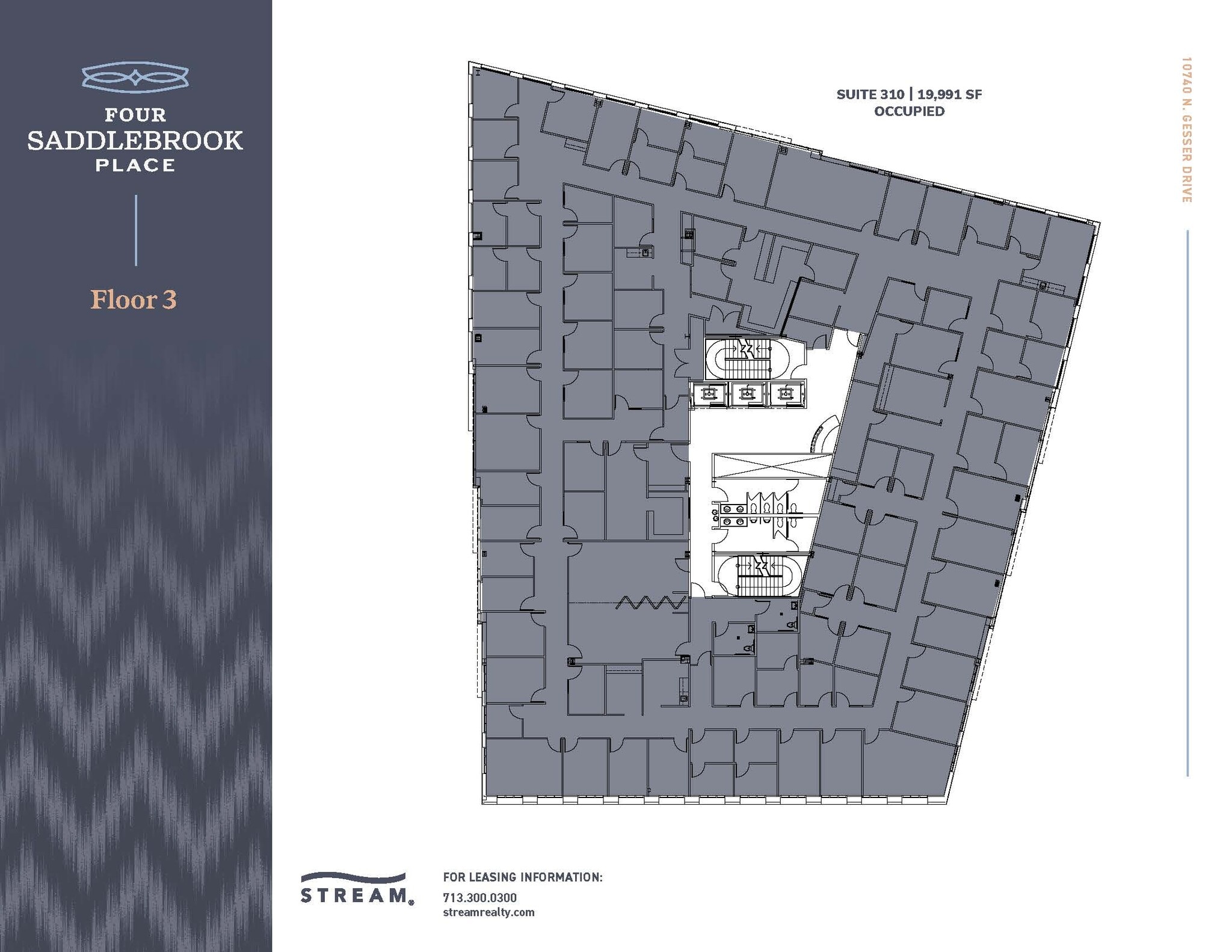 10740 N Gessner Dr, Houston, TX à louer Plan d’étage- Image 1 de 1