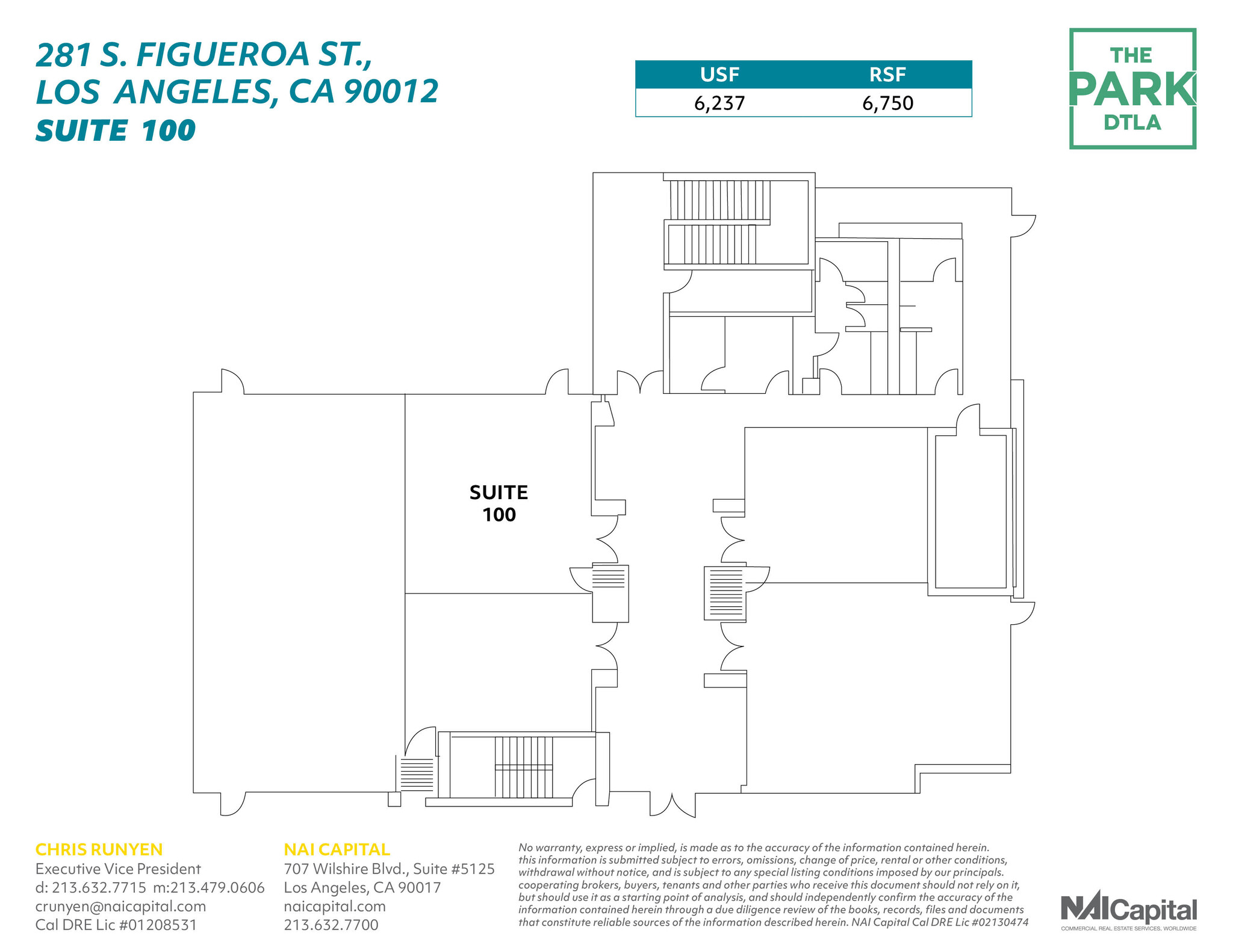 261 S Figueroa St, Los Angeles, CA for lease Floor Plan- Image 1 of 2