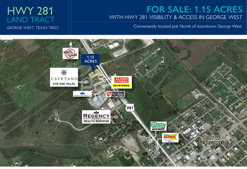 0 Hwy 281, George West, TX à vendre - Photo du bâtiment - Image 1 de 2