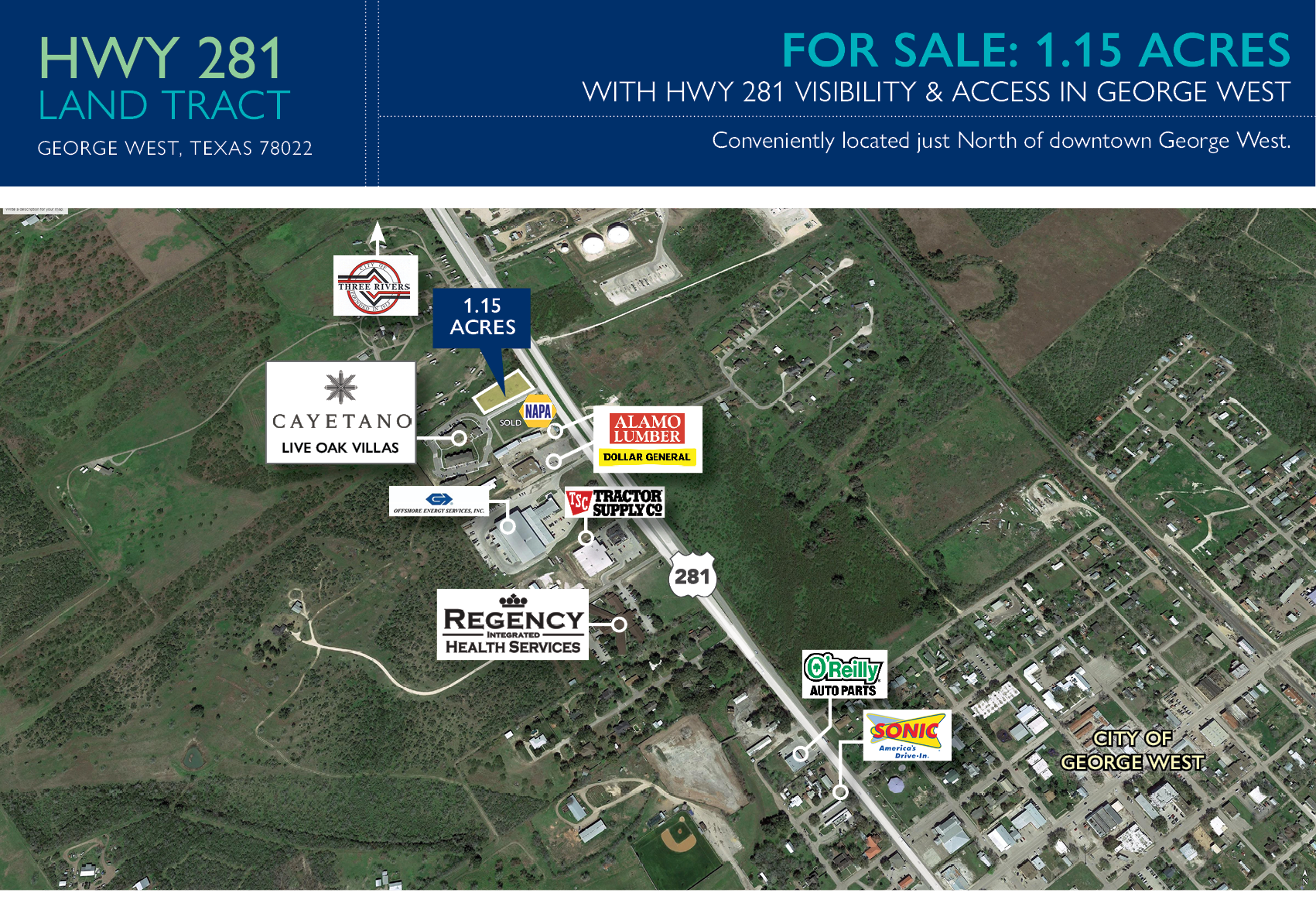 0 Hwy 281, George West, TX à vendre Photo du bâtiment- Image 1 de 3