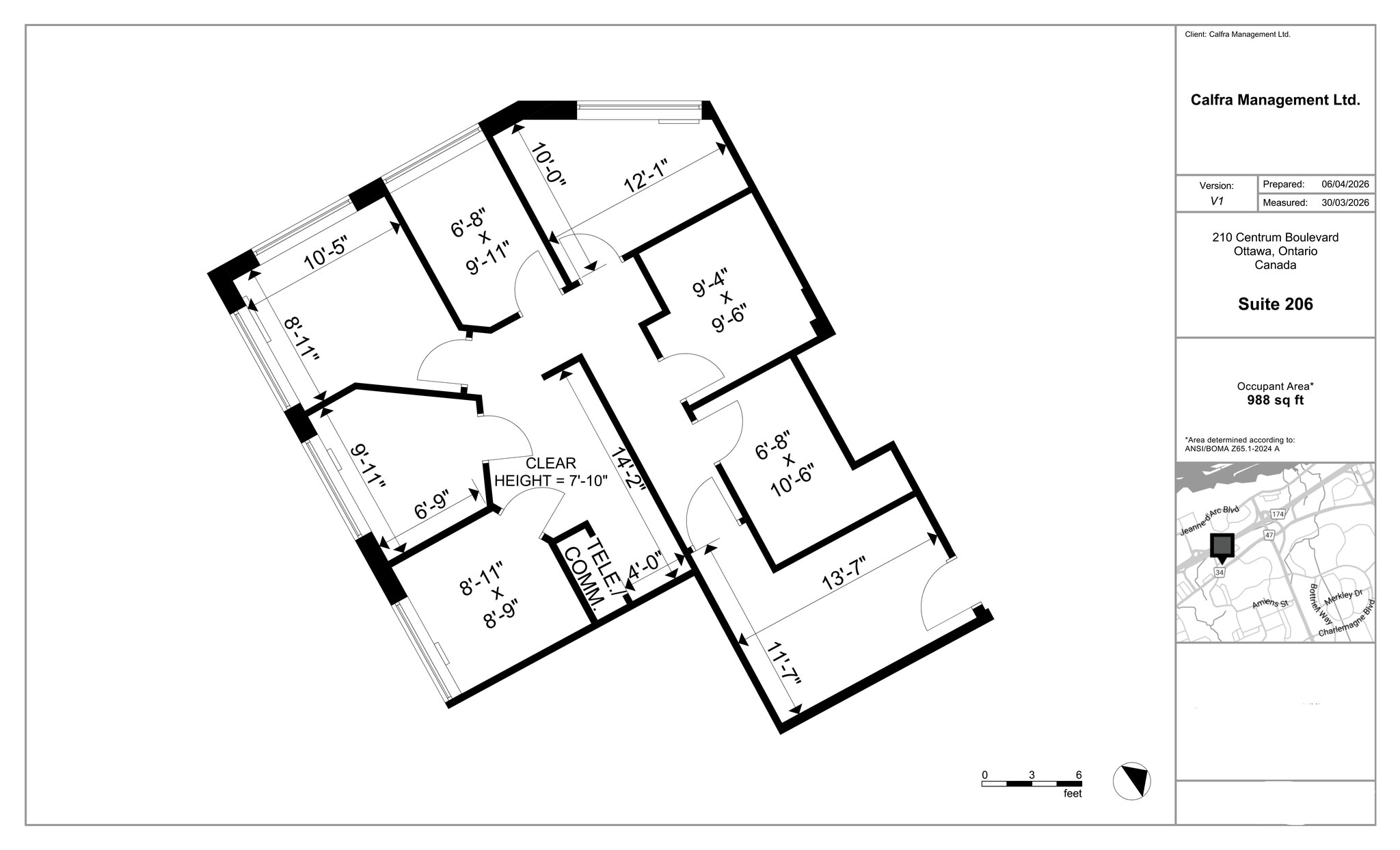 210 Centrum Blvd, Ottawa, ON for lease Site Plan- Image 1 of 1
