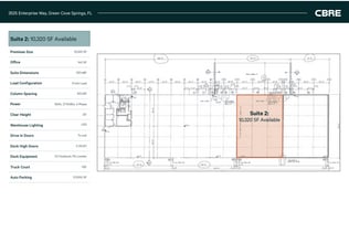 3525 Enterprise Way, Green Cove Springs, FL for lease Floor Plan- Image 2 of 2