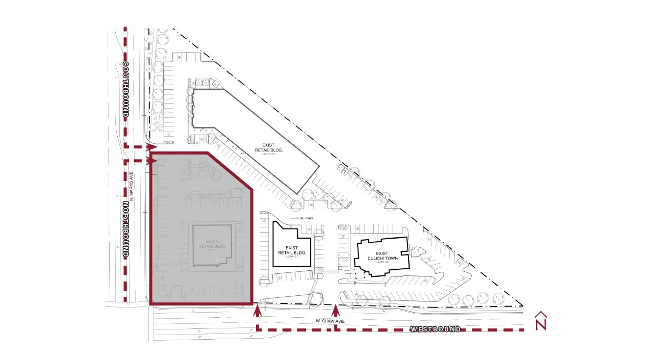 2770 Corner Pad W Shaw Ave, Fresno, CA for lease Site Plan- Image 1 of 2