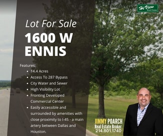 Plus de détails pour 1600 Ennis, Ennis, TX - Terrain à vendre