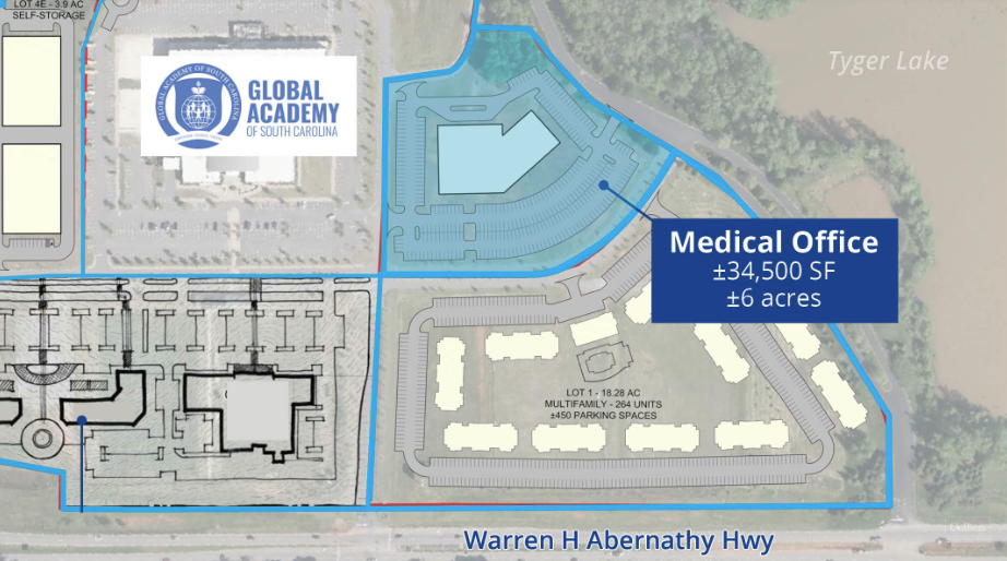 9768 Warren H Abernathy Hwy, Spartanburg, SC à vendre - Plan de site - Image 1 de 3