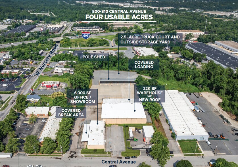 800-810 Central Ave, Linthicum, MD à louer - Photo du bâtiment - Image 2 de 6