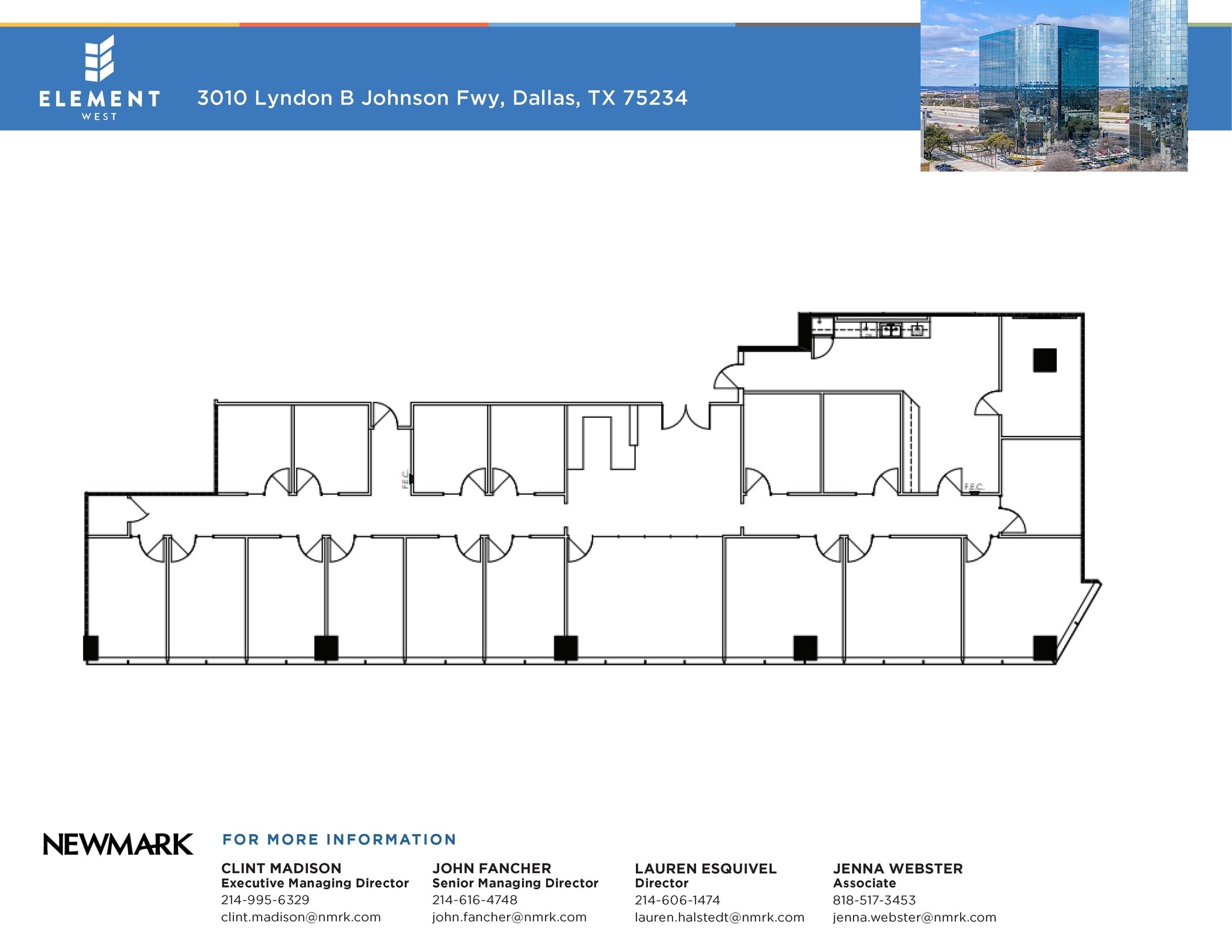 3010 Lyndon B Johnson Fwy, Dallas, TX à louer Plan d’étage- Image 1 de 2