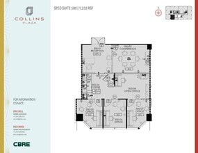 1755 N Collins Blvd, Richardson, TX for lease Floor Plan- Image 1 of 2