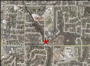 501 E 15th St, Edmond, OK - aerial  map view