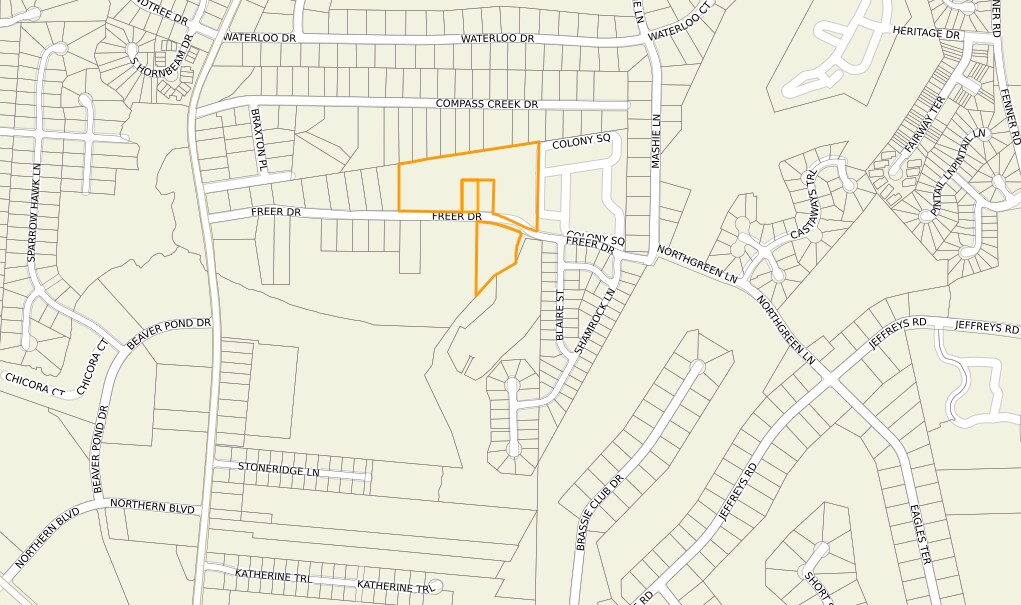 Freer Drive, Rocky Mount, NC for sale Plat Map- Image 1 of 4